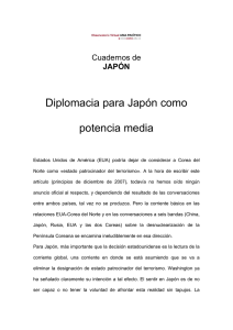 La diplomacia de Japón como potencia media