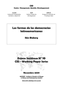 WP 10 Bizberg Democracias Latinoamericanas