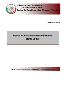 Deuda Pública del Distrito Federal (1993-2006)