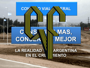 PERSPECTIVAS DEL DESARROLLO VIAL EN LASPROVINCIAS