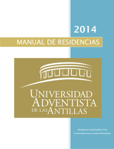 Manual de Residencias - Universidad Adventista de las Antillas