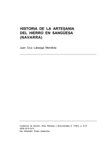 Historia de la artesanía del hierro en Sangüesa (Navarra) I