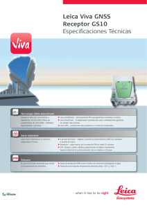 Leica Viva GS10 Especificaciones Técnicas