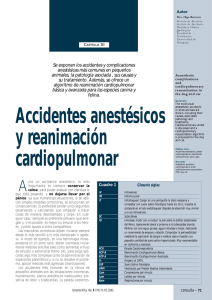 Accidentes anestésicos y reanimación cardiopulmonar