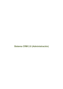 Sistema CRM 2.0 (Administración)