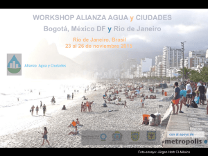 WORKSHOP ALIANZA AGUA y CIUDADES Bogotá, México DF y