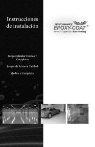 Instrucciones de instalación - Epoxy-Coat