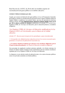 Real Decreto-ley 14/2012, de 20 de abril, de medidas urgentes de