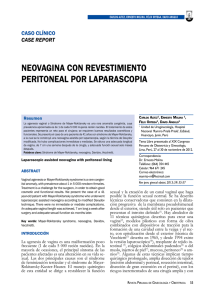 Neovagina con revestimiento peritoneal por laparascopia