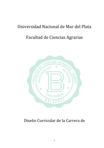 Universidad Nacional de Mar del Plata Facultad de Ciencias Agrarias