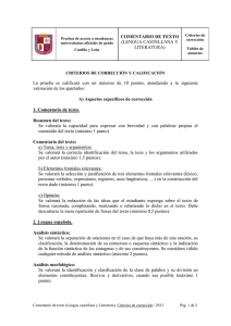 COMENTARIO DE TEXTO (LENGUA CASTELLANA Y LITERATURA