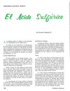 ácido sulfúrico en México - revista de comercio exterior