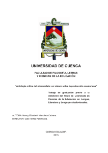 . - Repositorio Digital de la Universidad de Cuenca