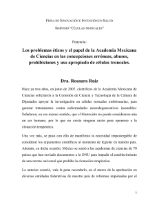Los problemas éticos y el papel de la Academia Mexicana de