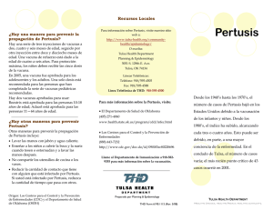 Pertusis - Tulsa Health Department