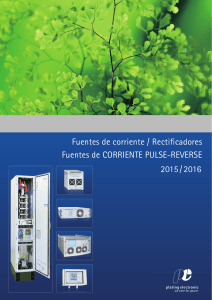 2015 / 2016 Fuentes de corriente / Rectificadores