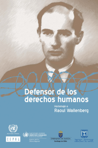 homenaje a Raoul Wallenberg - Repositorio CEPAL
