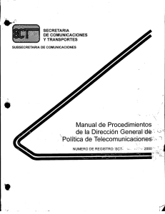 Manual de Procedimientos de la Dirección General de Política de