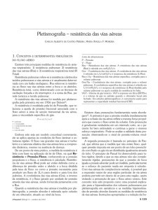 Pletismografia – resistência das vias aéreas