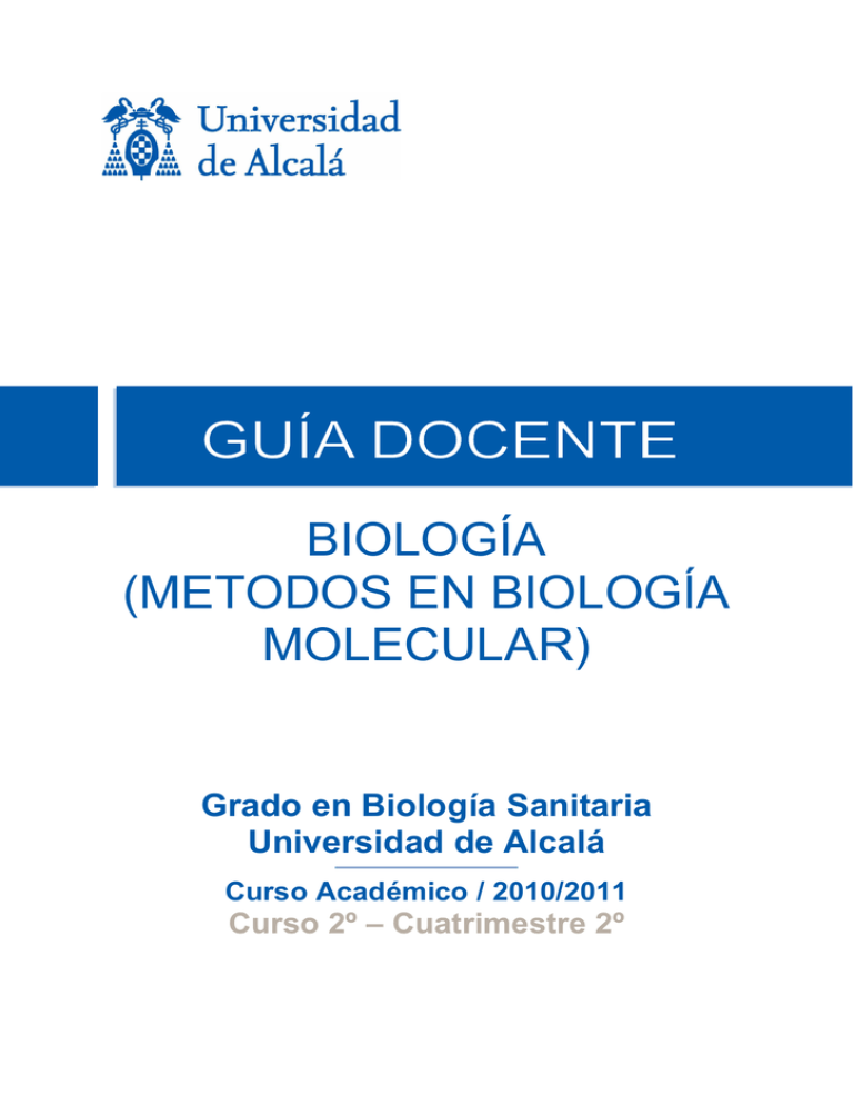 Metodos En Biología Molecular