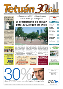 El presupuesto de Tetuán para 2012 sigue en crisis