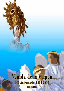 programación fiestas de la venida de la virgen 2015