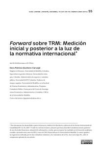Forward sobre TRM - Revista Cuadernos de Contabilidad