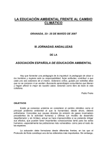 III Jornadas Educación Ambiental en Andalucía