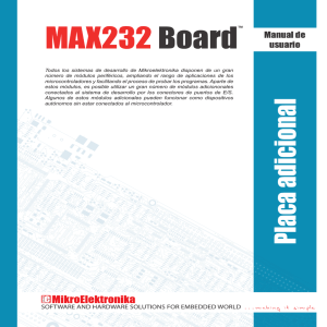 MAX232 Board Manual de usuario