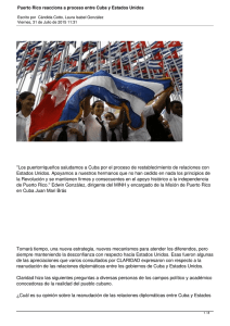 Puerto Rico reacciona a proceso entre Cuba y Estados Unidos