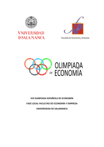 viii olimpiada española de economía fase local facultad de
