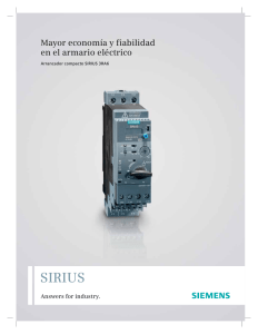 Arrancador compacto SIRIUS - Carol Automatismos Igualada SA