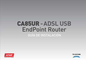 CA85UR- ADSL USB EndPoint Router