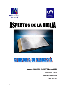 La Biblia. Leoncio Vicente - Biblioteca Virtual Senior