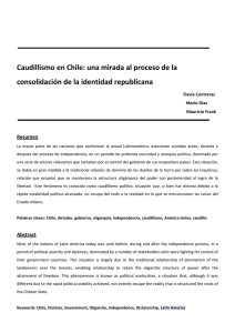 Caudillismo en Chile: una mirada al proceso de la consolidación de