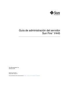 Guía de administración del servidor Sun Fire V445