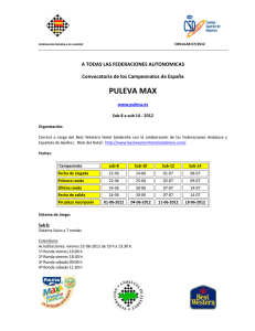 puleva m ax - Federación Española de Ajedrez