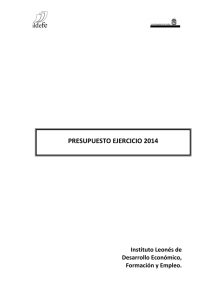 Memoria Presupuesto Ildefe 2014 v.4 - aprobado 21-02-14