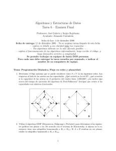Algoritmos y Estructuras de Datos Tarea 6 – Examen Final