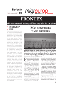 FRONTEX el brazo armado de las políticas migratorias