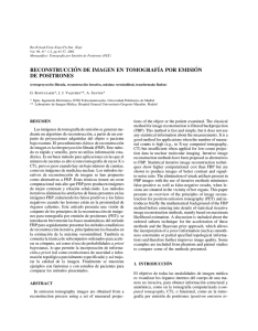 reconstrucción de imagen en tomografía por emisión de positrones