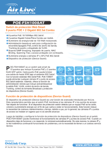 AirLive POE-FSH1008AT Switch de protección Web Smart
