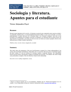 Sociología y literatura. Apuntes para el estudiante