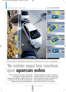Aparcamiento: En el futuro, los coches aparcarán solos