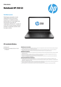 Notebook HP 250 G3