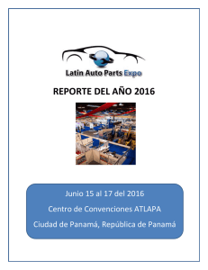 reporte del año 2016 - Latin Auto Parts Expo
