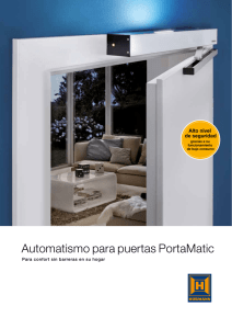 Automatismo para puertas PortaMatic