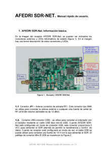 AFEDRI SDR-NET. Manual rápido de usuario. 1. AFEDRI SDR