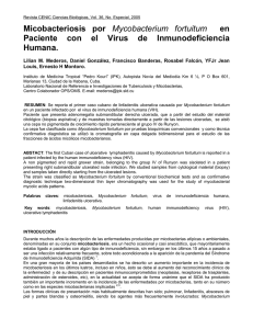 Linfadenitis ulcerativa por Mycobacterium fortuitum en paciente con