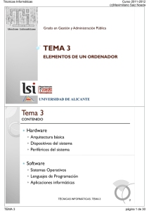 TEMA 3 - RUA - Universidad de Alicante